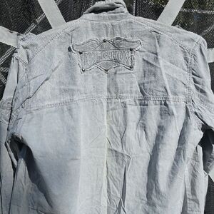 Affliction Light Gray Denim Jacket